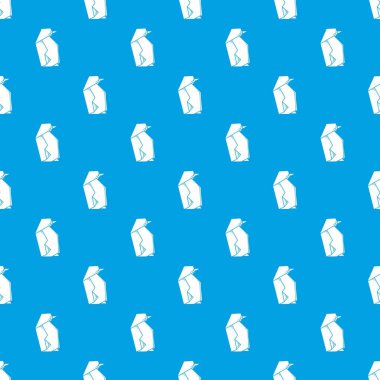 Origami penguen desen vektör kesintisiz mavi