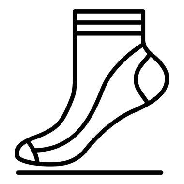 Çocuk çorabı simgesi, taslak biçimi