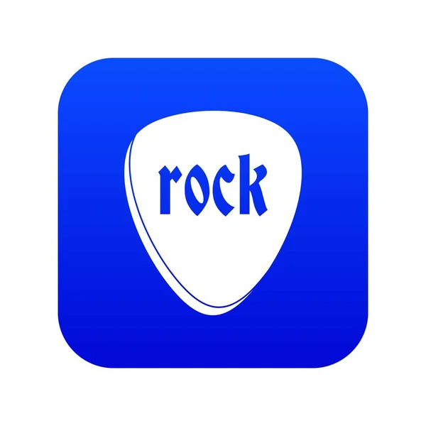 Rock sten ikonen digital blå — Stock vektor