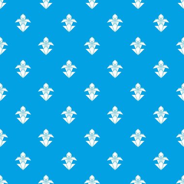 Origami çiçek desen vektör kesintisiz mavi