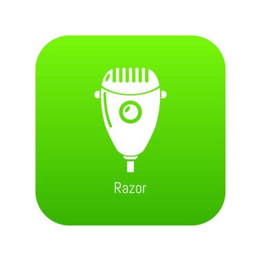 Ustura yeşil simge vektör