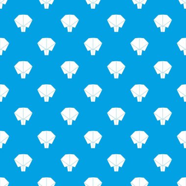 Origami ağaç desen vektör kesintisiz mavi