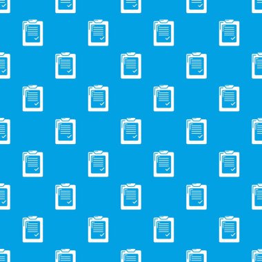 Onay listesi desen vektör kesintisiz mavi