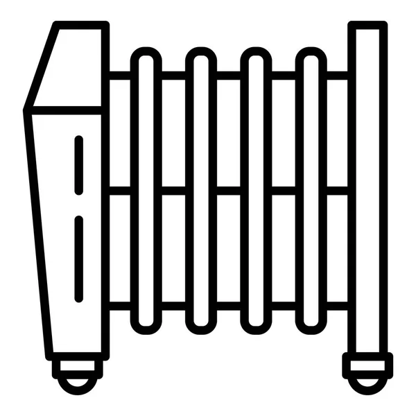 Radiateur icône du radiateur, style contour — Image vectorielle