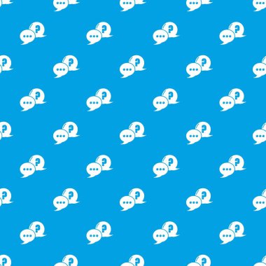 İletişim desen vektör kesintisiz mavi