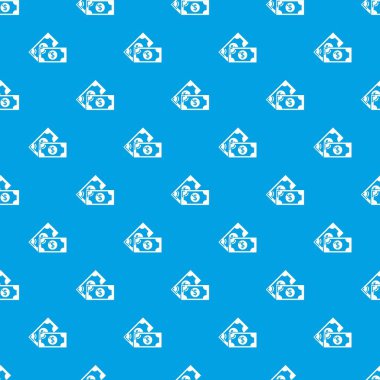 Banknot desen vektör kesintisiz mavi