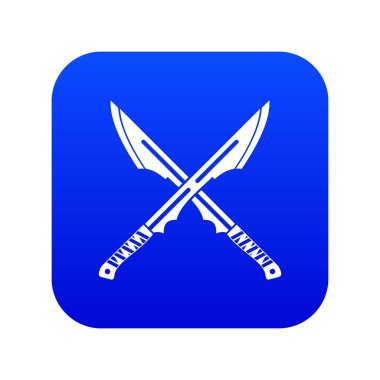 Japon Tanto daggersicon dijital mavi