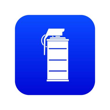 Sersemletici el bombası simgesi dijital mavi