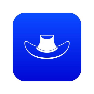 Kovboy şapkası Icon dijital mavi