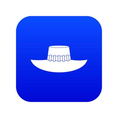 Kadın şapkası Icon dijital mavi
