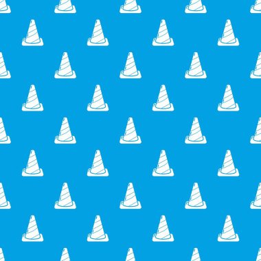 Koni yol desen vektör kesintisiz mavi