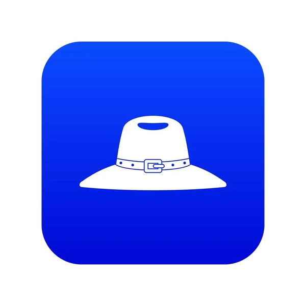 Icono del sombrero azul digital — Archivo Imágenes Vectoriales