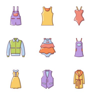 Bez Icons set, düz stil