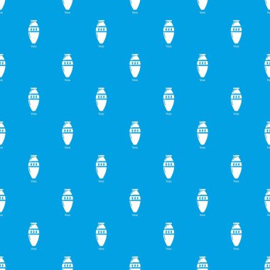 Vazo desen vektör kesintisiz mavi