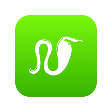 Kobra yeşil simge vektör