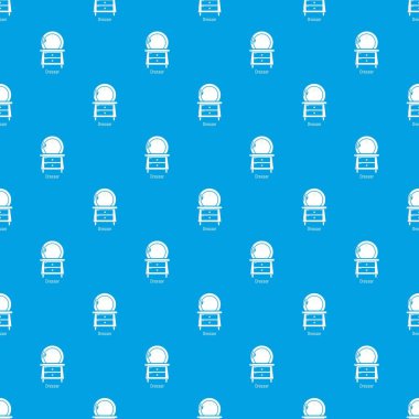 Şifoniyer desen vektör kesintisiz mavi