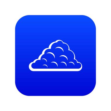Bir bulut simgesi dijital mavi