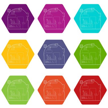 Kimyager laboratuvar kavramı içinde çalışma