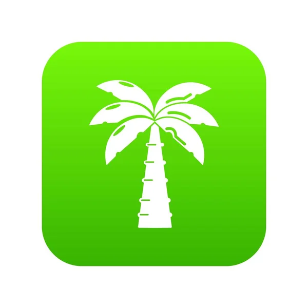 Palm pictogram groen vector — Stockvector