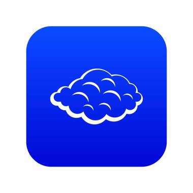 Küçük bulut simgesi dijital mavi