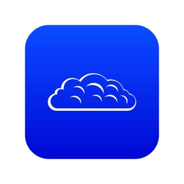 Sonbahar bulut simgesi dijital mavi