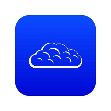 Kış bulut simgesi dijital mavi