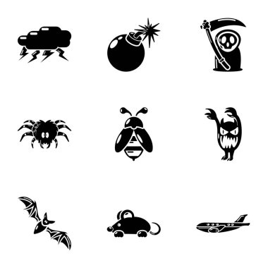 Öğrenirim Icons set, basit tarzı