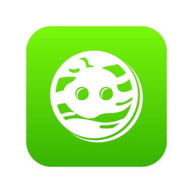 Terzi düğme simgesi yeşil vektör