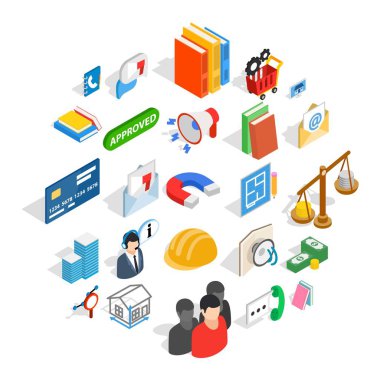 Tugay Icons set, izometrik stili