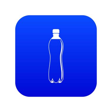 Su şişesi simgesi dijital mavi
