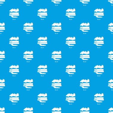 Halı fırça desen vektör kesintisiz mavi