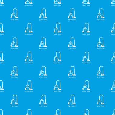 Elektrikli süpürge desen vektör kesintisiz mavi
