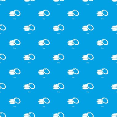 Sabun desen vektör kesintisiz mavi