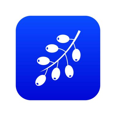 Kızamık şube simgesi dijital mavi