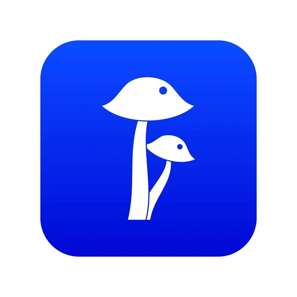 Miel hongo icono digital azul — Archivo Imágenes Vectoriales