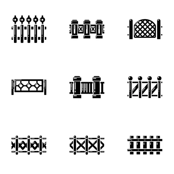 Conjunto de iconos Paddock, estilo simple — Vector de stock
