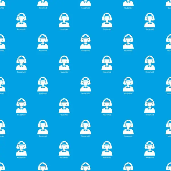 Hizmetçi desen vektör kesintisiz mavi