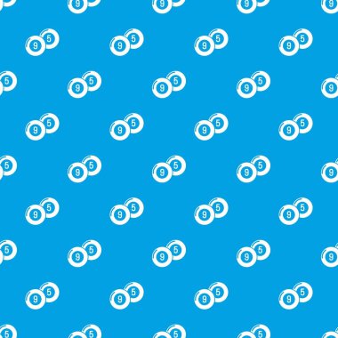 Bilardo topu desen vektör kesintisiz mavi