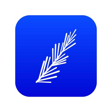 Biberiye baharat simgesi dijital mavi