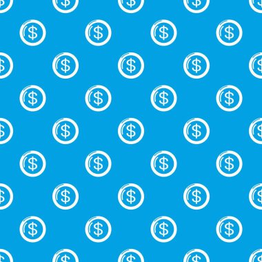 Madeni para desen vektör kesintisiz mavi