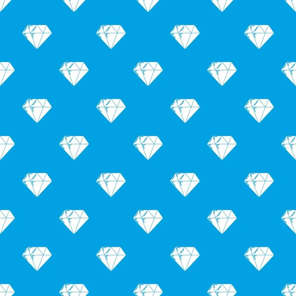 Diamant Muster Vektor nahtlos blau — Stockvektor