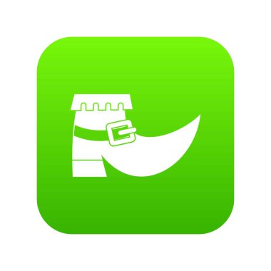 Toka simgesi dijital yeşil ile çizme