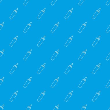Keçeli kalem desen vektör kesintisiz mavi