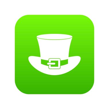 Toka simgesi dijital yeşil ile üst şapka