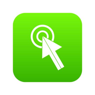 Tıklatın simgesi dijital yeşil