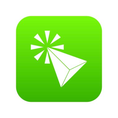 Tıklatın simgesi dijital yeşil