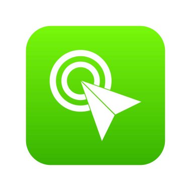 Tıklatın simgesi dijital yeşil