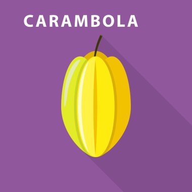 Carambola simgesi, düz stil