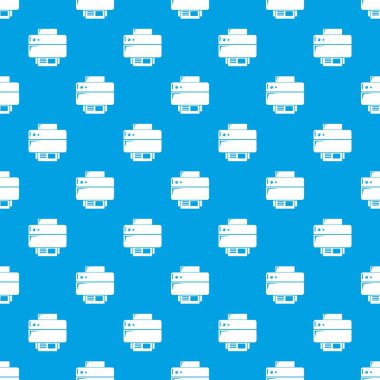 Yazıcı desen vektör kesintisiz mavi