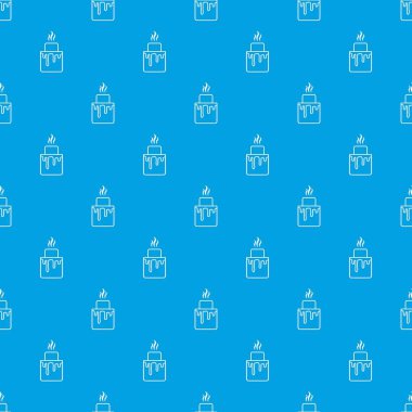 Empanadas desen vektör kesintisiz mavi